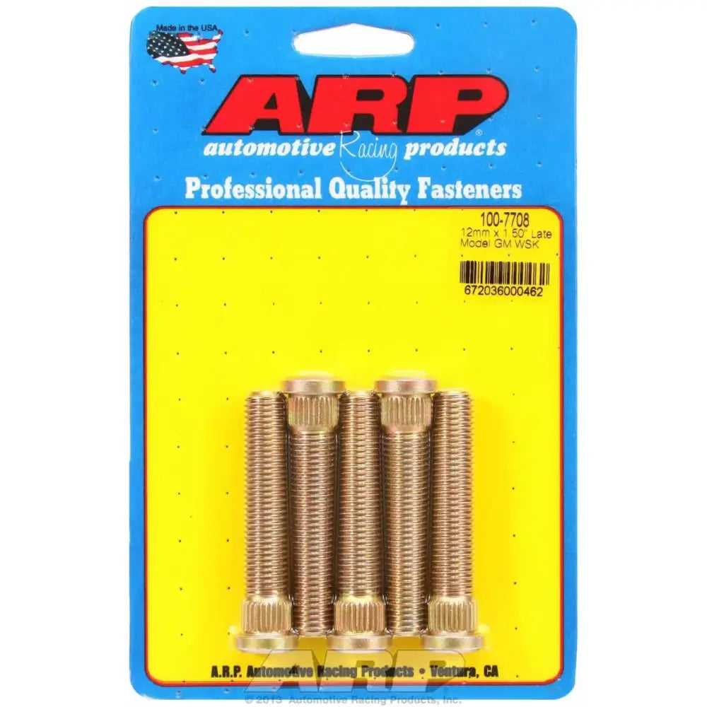 100-7708 ARP Fasteners Wheel Stud 12 Millimeter x 1.5 Inch Thread Size