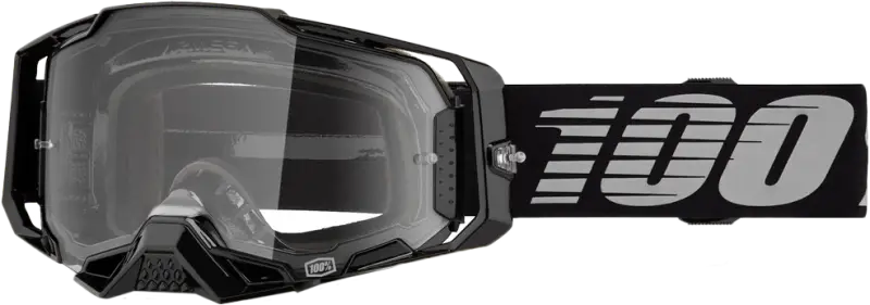 100% ARMEGA Goggle Black Clear Lens - Part Number 50004-00030 - 100-PERCENT