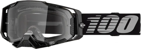 100% ARMEGA Goggle Black Clear Lens - Part Number 50004-00030 - 100-PERCENT