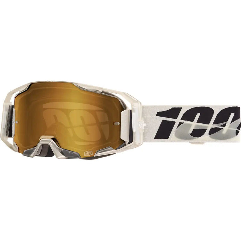 100-Percent Armatic Goggle Eyewear 50060-00010 - Mirror Frame Gold Lens Pitch True