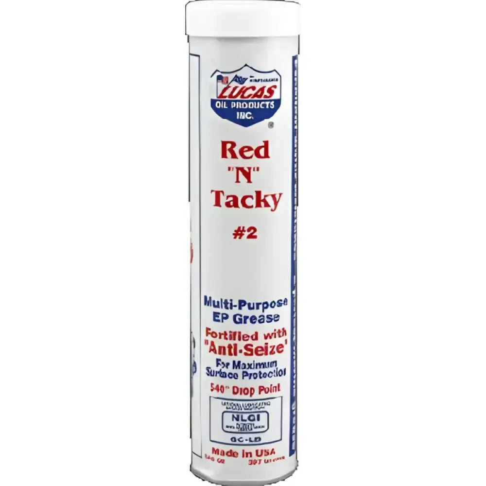 LUCAS 10005-30 Red 'N' Tacky #2 Grease 14.5oz Cartridge