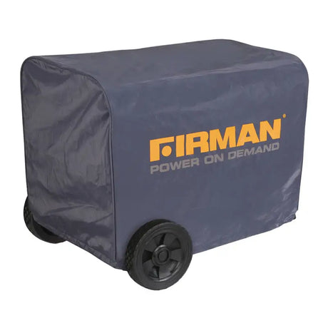 Covered portable generator with Firman Power Cover for extra protection