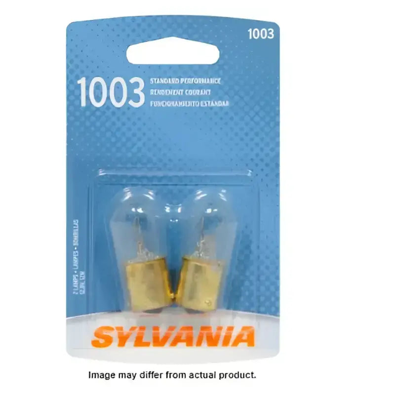 Two Sylvania 1003 light bulbs for efficient lighting and easy installation