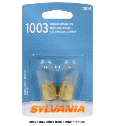 Two Sylvania 1003 light bulbs for efficient lighting and easy installation