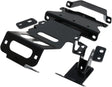 Black metal mounting brackets for Winch Mount, perfect RV parts & accessories for trucks