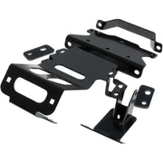 Black metal mounting brackets for Winch Mount, perfect RV parts & accessories for trucks