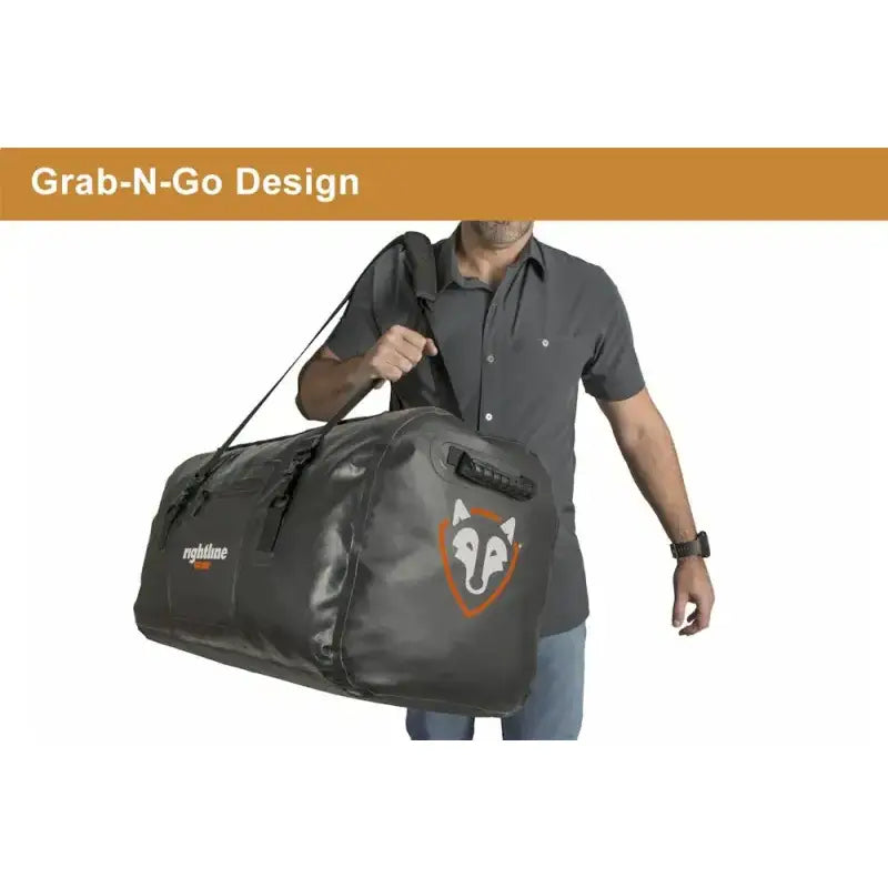 Gray duffel bag from Rightline 4x4 duffle collection, perfect 4x4 duffle bag for trips