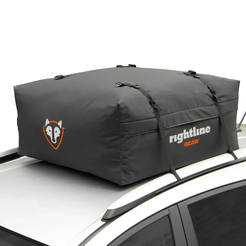 Gray car top carrier on 100R50 Rightline Range Jr for extra storage