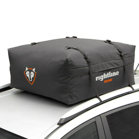 Gray car top carrier on 100R50 Rightline Range Jr for extra storage