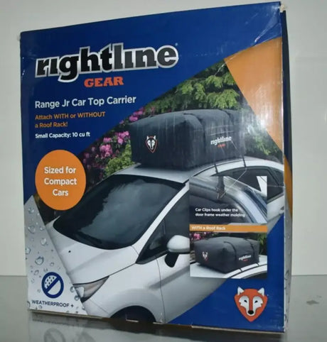 Rightline Gear car top carrier box on 100R50 Rightline Range Jr. vehicle