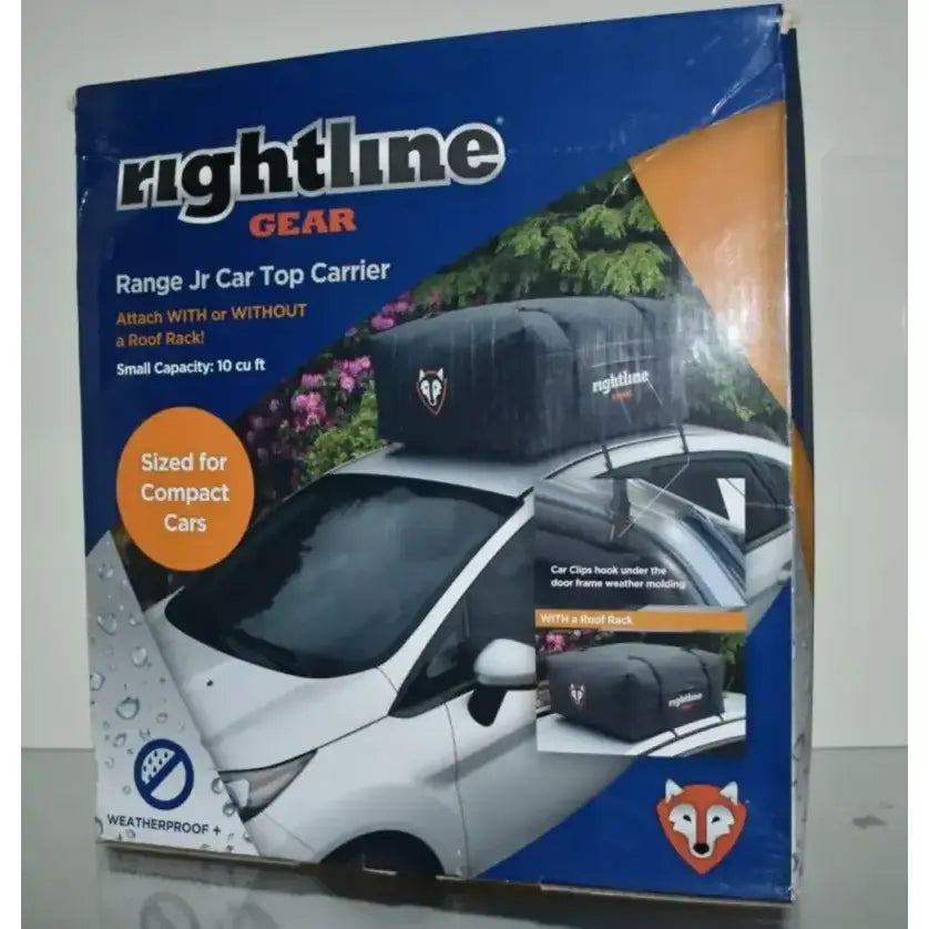 Rightline Gear car top carrier box on 100R50 Rightline Range Jr. vehicle