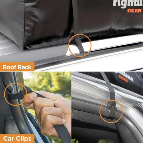 Car top carrier attachment options for 100S30 Rightline Sport 3 Car Top Carrier