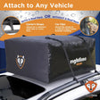 Waterproof 100S50 Rightline Sport Jr Car Top Carrier on vehicle roof for extra cargo space