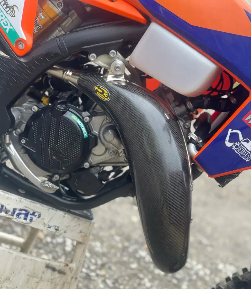 101051 P3 Pipe Guard Carbon Fiber Ktm/Hus - Exhaust