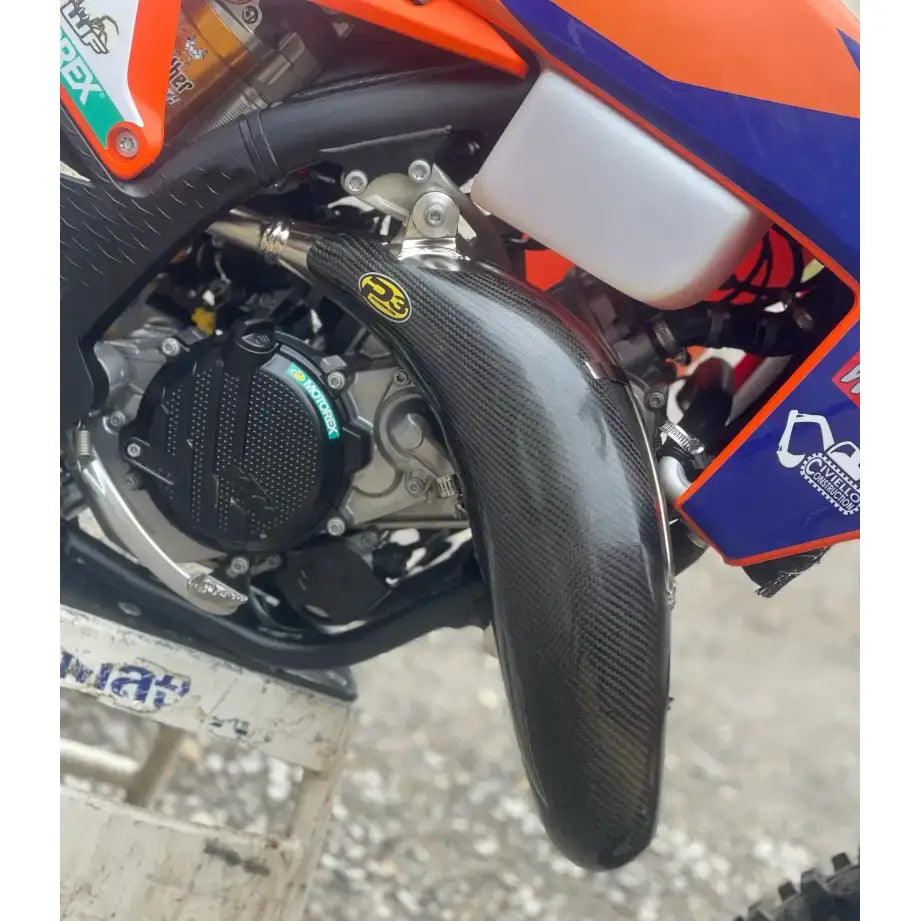 101051 P3 Pipe Guard Carbon Fiber Ktm/Hus - Exhaust
