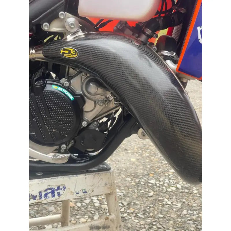 101051 P3 Pipe Guard Carbon Fiber Ktm/Hus - Exhaust