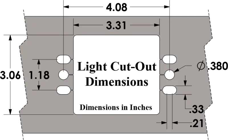 101445 Bumper Light Cover Kit 