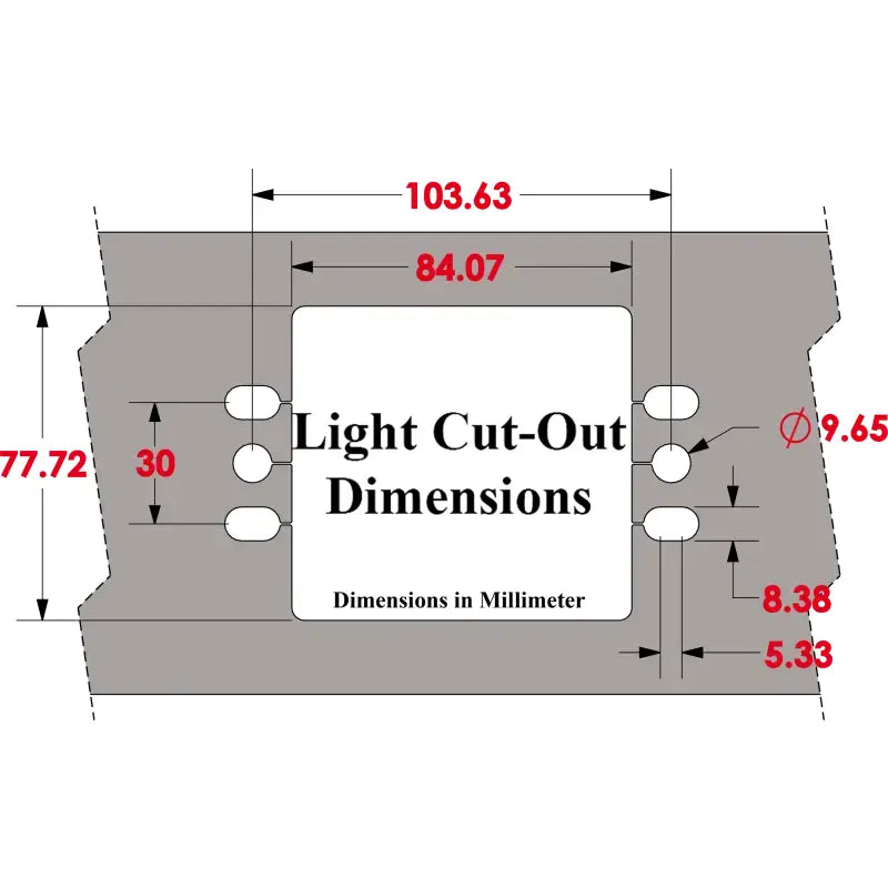 101445 Bumper Light Cover Kit 