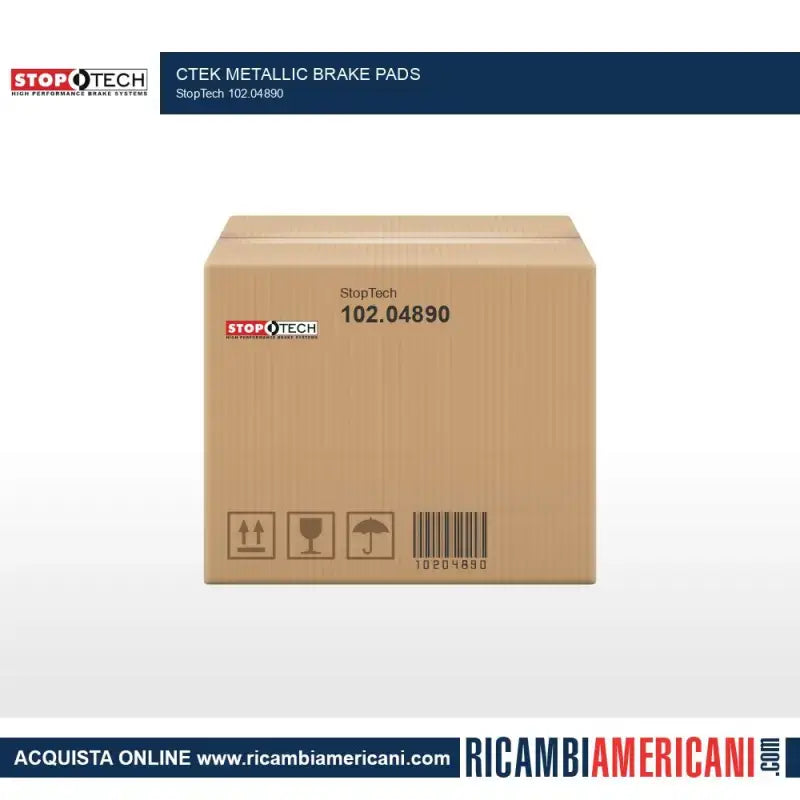 102.04890 Stop Tech Ctek Metallic Brake Pads - Pad