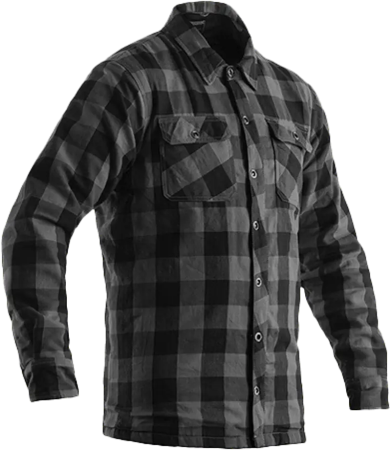102115GRY2-40 Rst Kevlar Lumberjack Ce Shirt Grey Check Textile Sm - RV and Auto Parts