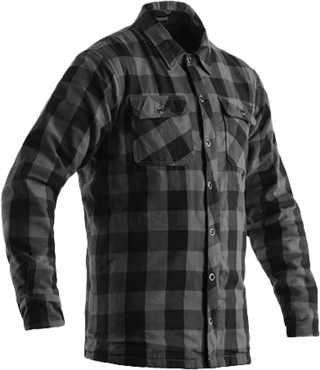 102115GRY2-46 Rst Kevlar Lumberjack Ce Shirt Grey Check Textile Xl - RV and Auto Parts