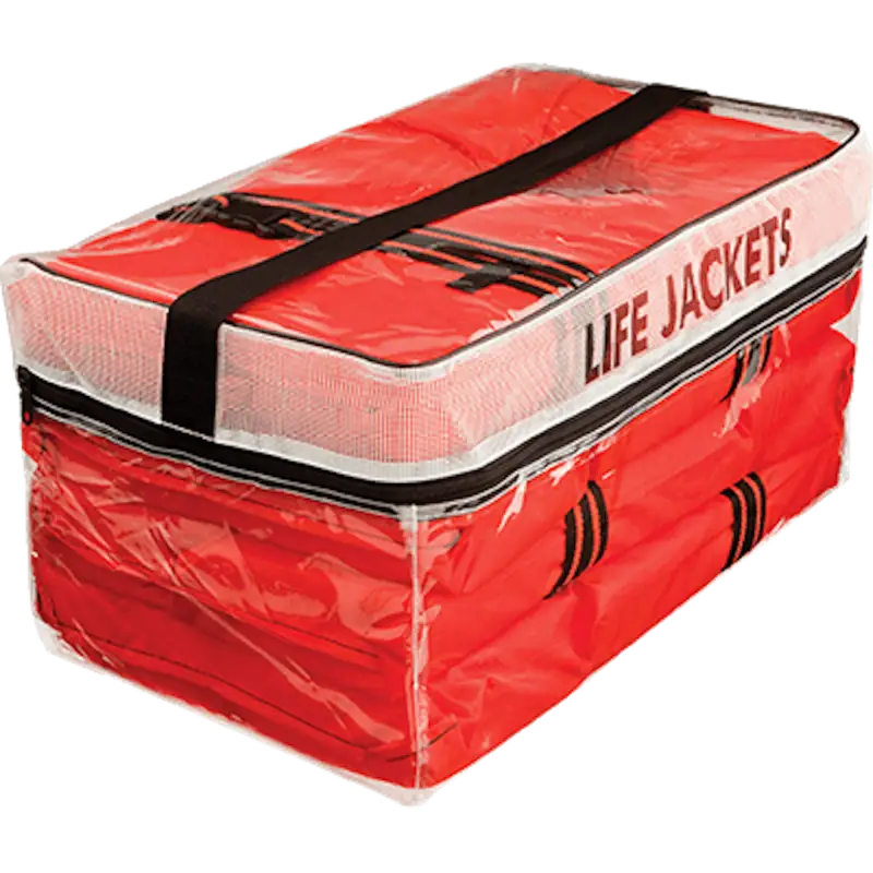 Onyx Outdoor Type II Lifevests for Adults, 4-Pack in Storage Bag.