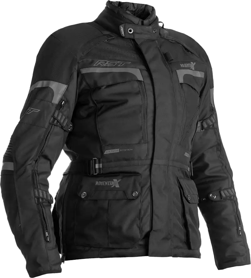 102380BLK-14 Rst Ladies Pro Series Adventure-X Ce Jacket Black/Black Txtl Lg - RV and Auto Parts