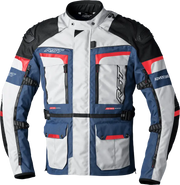 102409BLU2-42 Rst Pro Series Adventure-X Ce Jacket Slvr/Blu/Rd Txtl Md - RV and Auto Parts