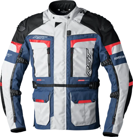 102409BLU2-50 Rst Pro Series Adventure-X Ce Jacket Silver/Blu/Rd Txtl 3Xl - RV and Auto Parts