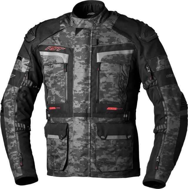 102409G.CAM-52 Rst Pro Series Adventure-X Ce Jacket Grey Camo Textile 4Xl - RV and Auto Parts