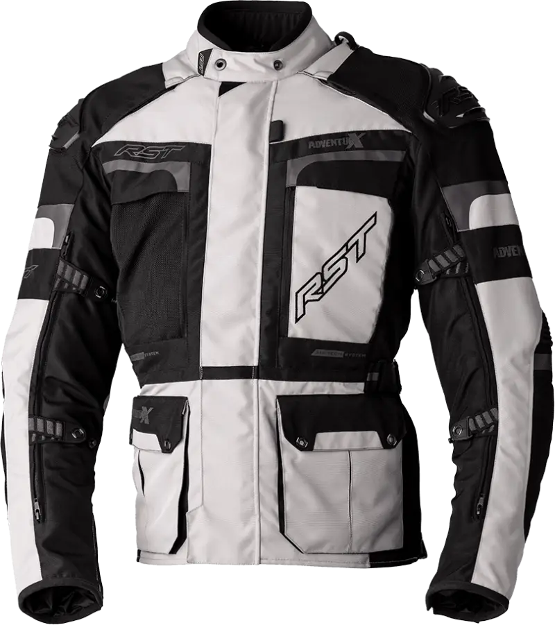 102409SIL-40 Rst Pro Series Adventure-X Ce Jacket Silver/Black Textile Sm - RV and Auto Parts