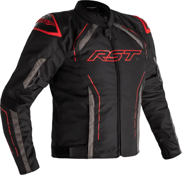 102559GRY-48 Rst S1 Ce Jacket Black/Grey/Red Textile 2Xl - RV and Auto Parts