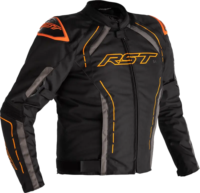 102559ORG-46 Rst S1 Ce Jacket Black/Grey/Neon Org Txtl Xl - RV and Auto Parts