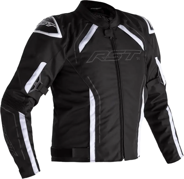 102559WHI-52 Rst S1 Ce Jacket Black/Black/White Textile 4Xl - RV and Auto Parts