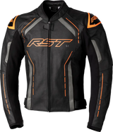 102977ORG-48 Rst S1 Ce Jacket Black/Grey/Neon Org Lthr 2Xl - RV and Auto Parts