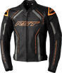 102977ORG-48 Rst S1 Ce Jacket Black/Grey/Neon Org Lthr 2Xl - RV and Auto Parts