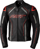 102977RED-50 Rst S1 Ce Jacket Black/Grey/Red Leather 3Xl - RV and Auto Parts