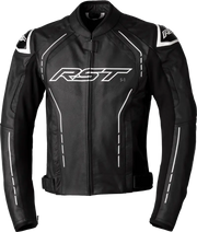 102977WHI-46 Rst S1 Ce Jacket Black/Black/White Leather Xl - RV and Auto Parts