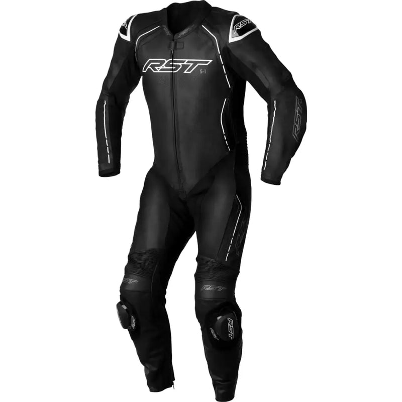 102987WHI-38 Rst S1 Ce Suit Black/Black/White Lthr Xs - RV and Auto Parts