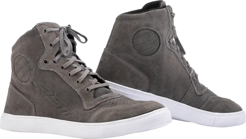 103052GRY-43 Rst Hitop Moto Sneaker Ce Boot Grey Suede Sz 10 - RV and Auto Parts