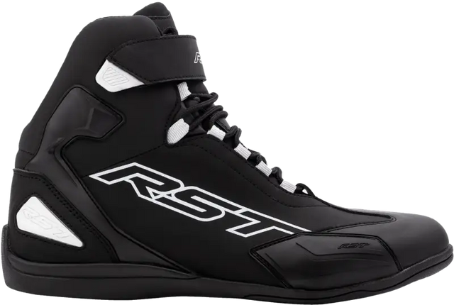 103053BLK-46 Rst Sabre Moto Shoe Ce Boot Black / Black / White Sz 12 - RV and Auto Parts