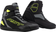 103053F.YEL-46 Rst Sabre Moto Shoe Ce Boot Black / Grey / Flo Yellow Sz - RV and Auto Parts