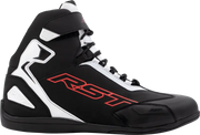 103053RED-43 Rst Sabre Moto Shoe Ce Boot Black / White / Red Sz 10 - RV and Auto Parts