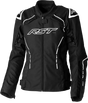 103056WHI-14 Rst Ladies S1 Ce Jacket Black/White Textile Lg - RV and Auto Parts