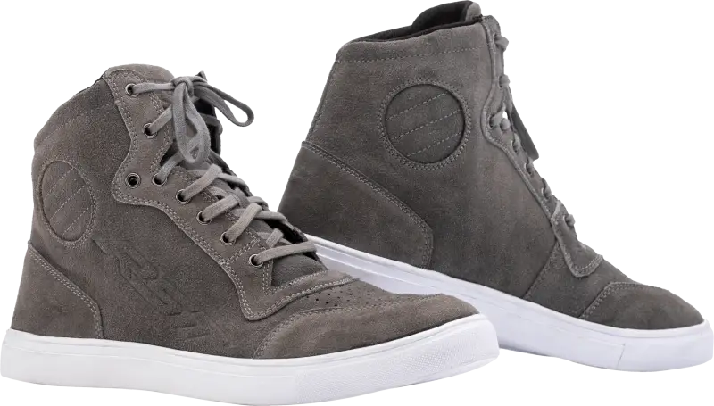 103062GRY-40 Rst Ladies Hitop Moto Sneaker Ce Grey Suede Sz 7 - RV and Auto Parts