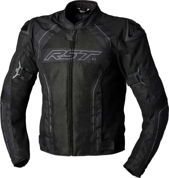 103117BLK-52 Rst S1 Mesh Ce Jacket Black/Black Textile 4Xl - RV and Auto Parts