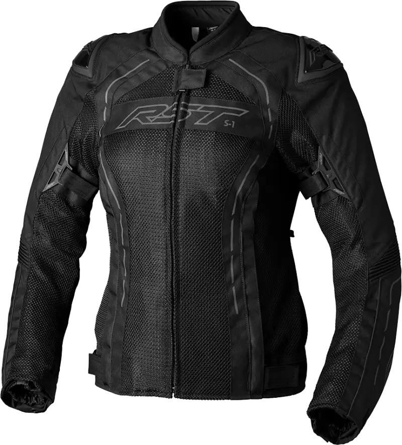103118BLK-18 Rst Ladies S1 Mesh Ce Jacket Black/Black Textile 2Xl - RV and Auto Parts