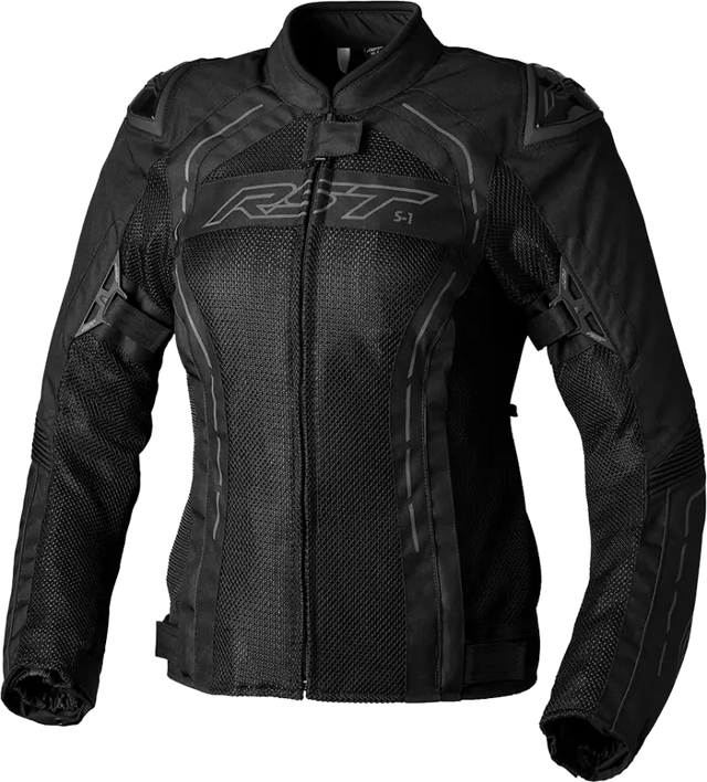 103118BLK-18 Rst Ladies S1 Mesh Ce Jacket Black/Black Textile 2Xl - RV and Auto Parts