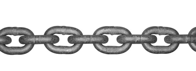 Interlocking metal chain for G30 ISO HDG products in the 10312738 COMP Group G30 ISO HDG Chn series