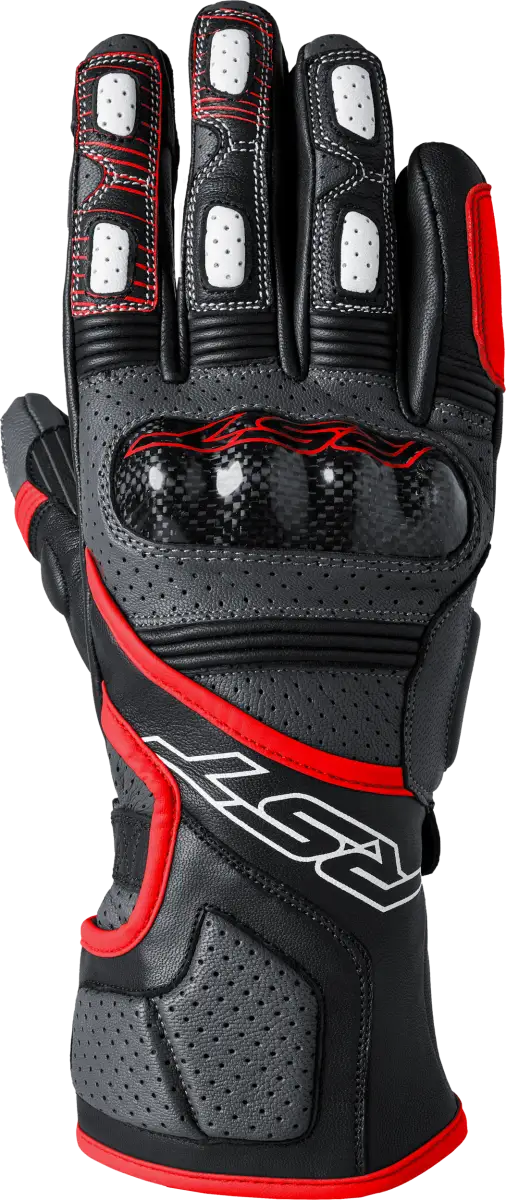 103179RED-10 Rst Fulcrum Ce Glove Grey/Red/Black Lg - RV and Auto Parts